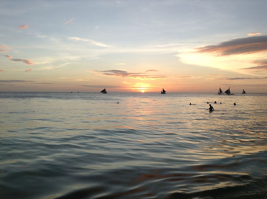 sun, beach, sea, sunset, sky, ocean, sand, travel, water, scenics - nature HD wallpaper