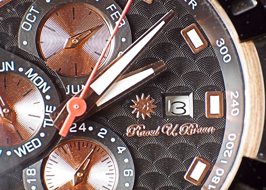 Dial, Time, Movement, Macro, Retro, clock, watch, minute hand HD wallpaper