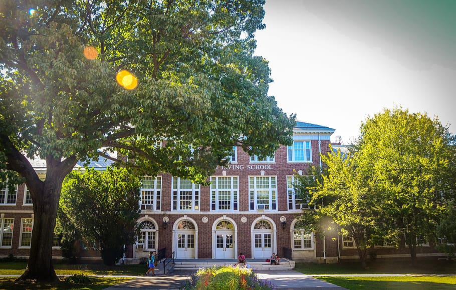 High School, Education, architecture, house, building Exterior HD wallpaper