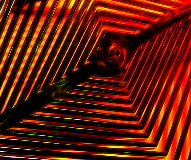 red and black diamond geometric wallpaper, abstract, neon, background HD wallpaper