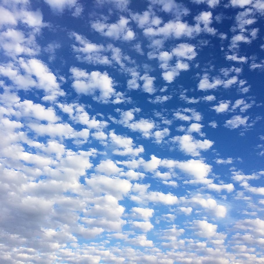 clouds, sky, blue, cloud - sky, beauty in nature, low angle view HD wallpaper