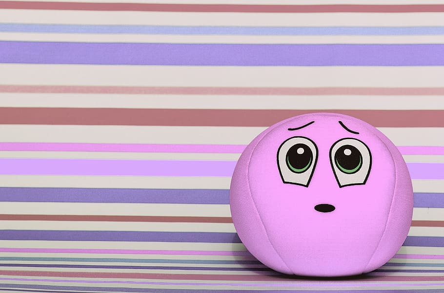 HD wallpaper: pink ball illustration, smiley, sorry, surprised, excuse me,  funny | Wallpaper Flare