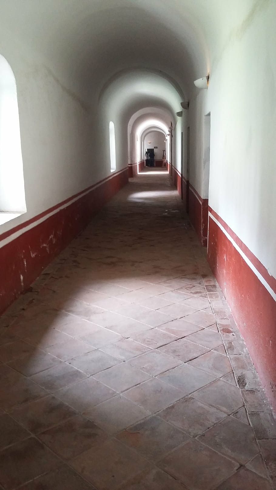 hall, convent, white, architecture, old, no People, indoors HD wallpaper