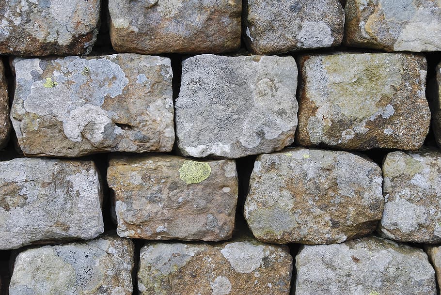 Texture, Stone Wall, Aged, pattern, hadrian, stone material, HD wallpaper
