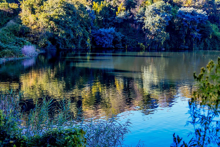 landscape photograph of lake during daytime, nature, reflection HD wallpaper