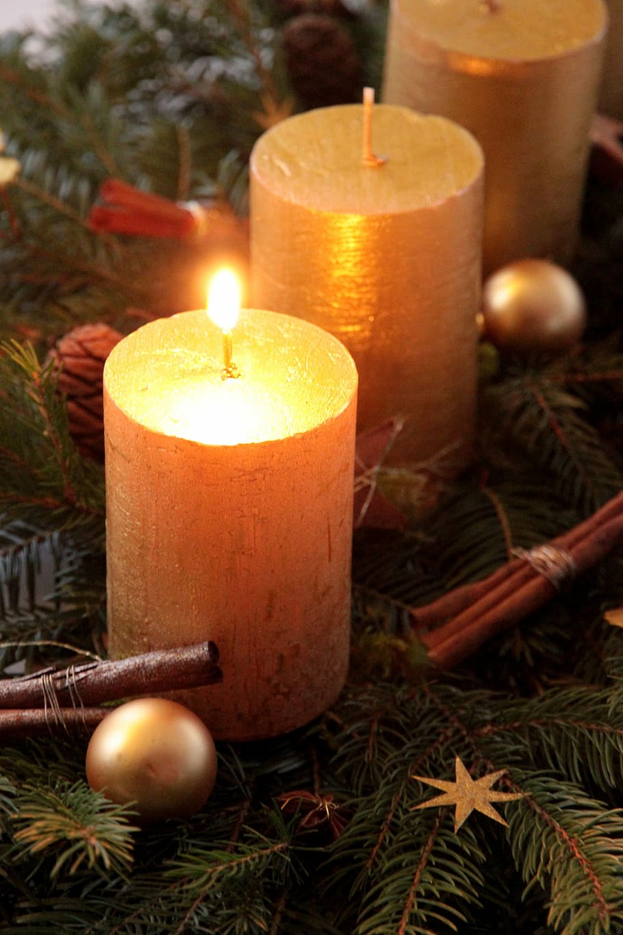 First candle, advent, candle, first, christmas, HD wallpaper | Peakpx