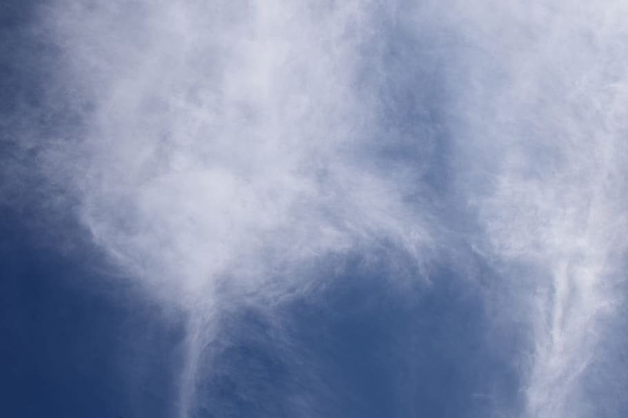 wispy clouds, cloudscape, skyscape, nature, weather, bright HD wallpaper