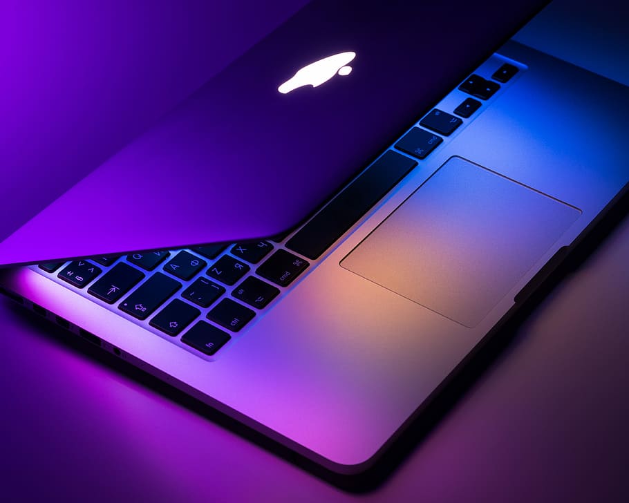 Neonbook, MacBook Pro, laptop, colour, tech, technology, computer HD wallpaper