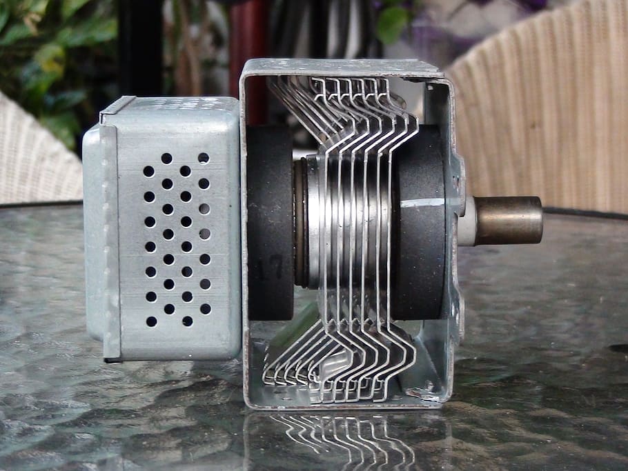 magnetron, microwave, part, electronics, high voltage, radiator HD wallpaper