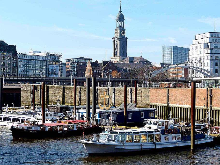 Hamburg, Germany, michel, nautical vessel, building exterior HD wallpaper