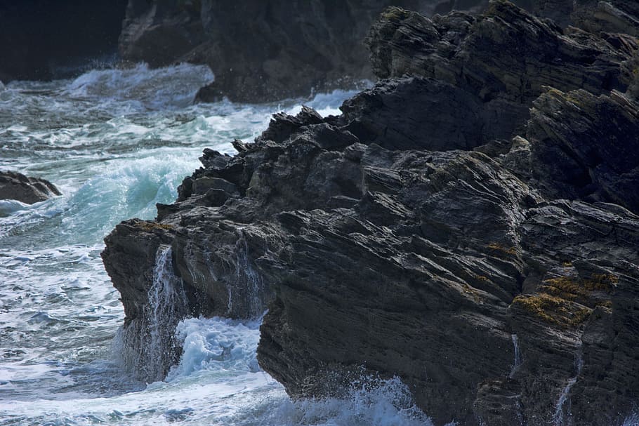 Waves, Rocks, Ocean, Nature, Coast, water, rock - object, sea HD wallpaper