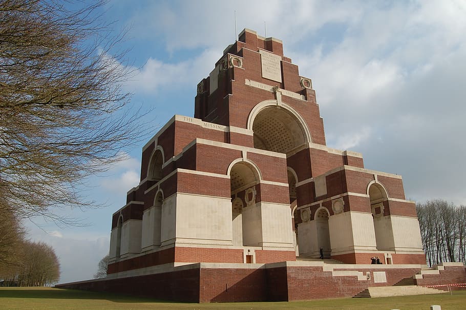 thiepval, memorial, world war 1, battlefield, remembrance, belgium, HD wallpaper