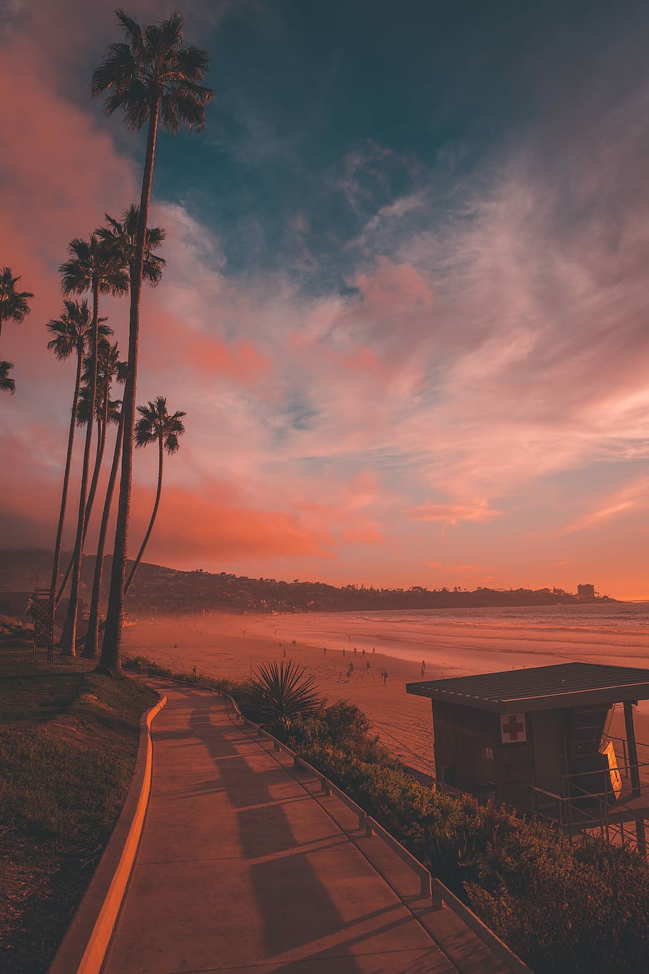 End Of The Line, landscape shot of seashore, sunset, sunrise HD wallpaper