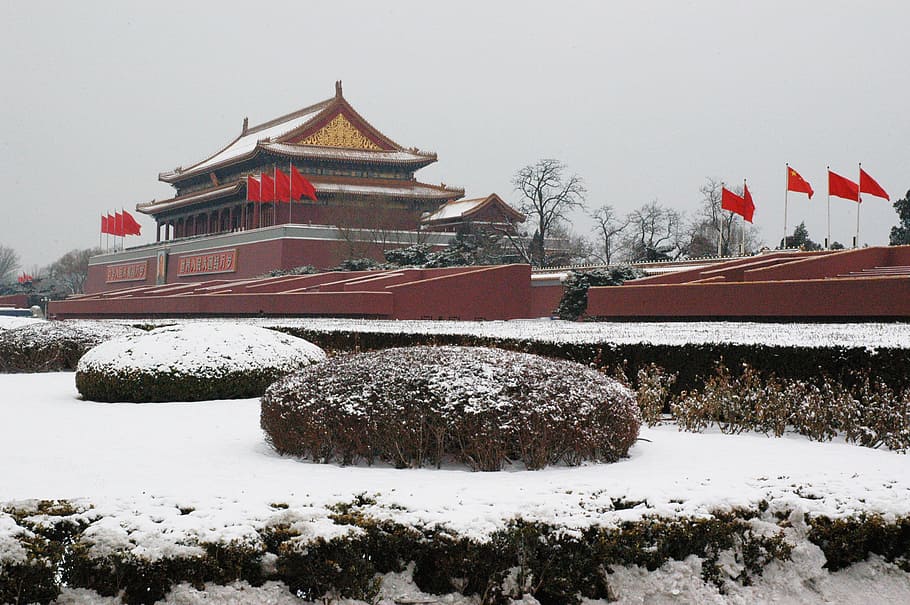 China, Palast, Architecture, Winter, palace, asia, landmark, HD wallpaper