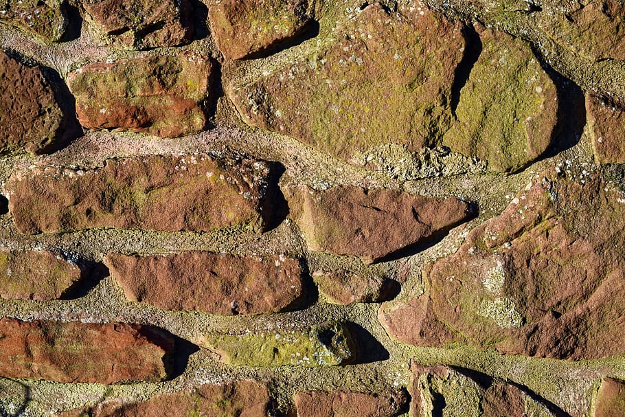 wall, stone, texture, cement, surface, rough, brown, masonry HD wallpaper