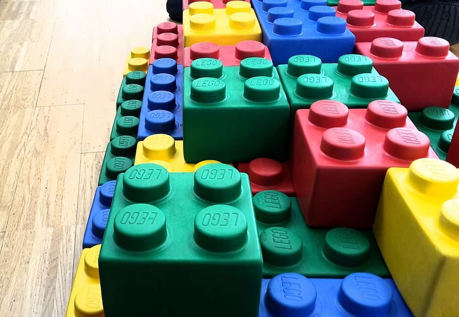 assorted-color Lego toy lot, Building Blocks, Colorful, children, HD wallpaper