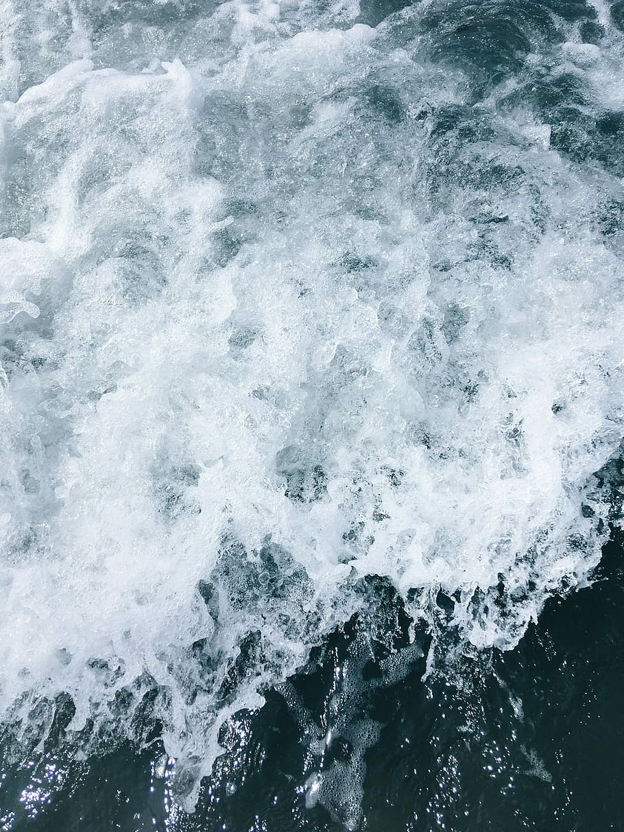 Anapa, ocean waves digital wallpaper, sea, water, coast, motion HD wallpaper