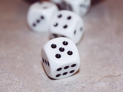 several dices on floor, cube, play, luck, craps, points, numbers eyes HD wallpaper