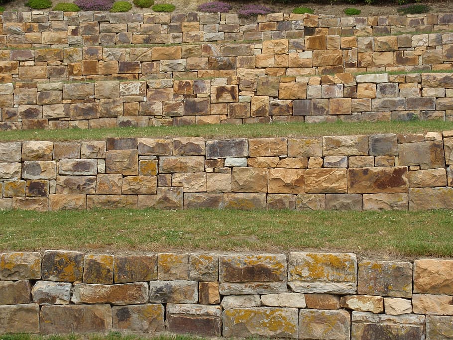 Square, Stones, Wall, no people, wood - material, stack, outdoors HD wallpaper