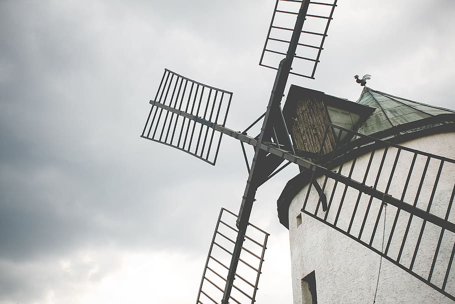 windmill, mechanical, infrastructure, outdoors, wild, trip HD wallpaper