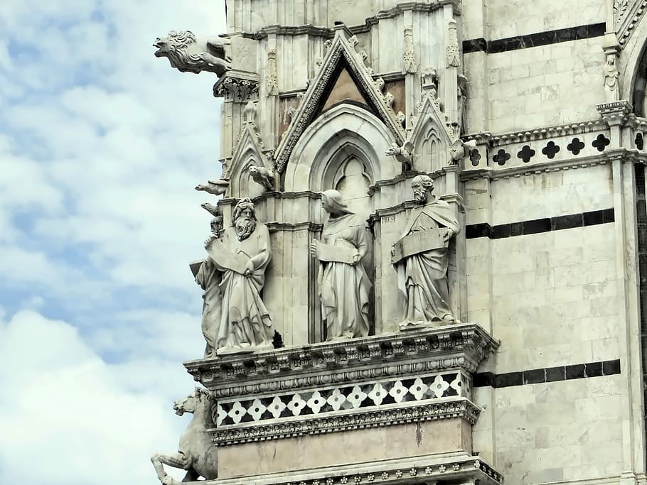 Italy, Hers, Cathedral, Statue, Marble, architecture, church HD wallpaper