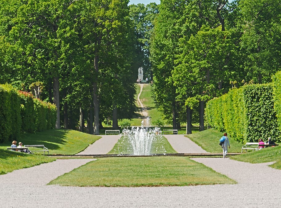 castle park, drottningholm, sweden, royal palace, residence, HD wallpaper