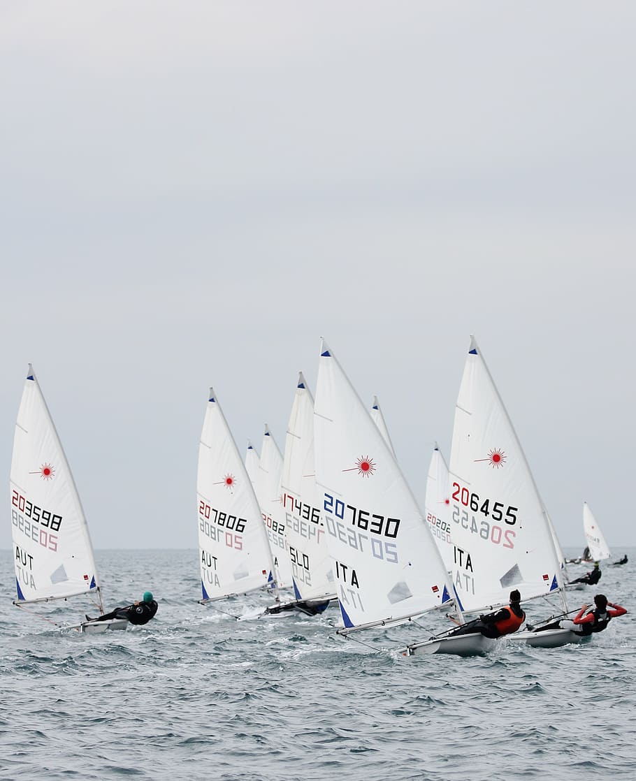 sailing, laser, sea, eurocup, nautical vessel, water, transportation HD wallpaper