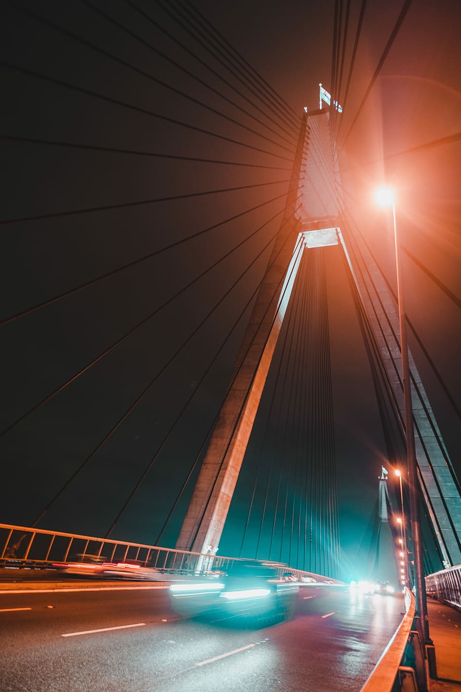 Light In Dark Places, closeup photo of bridge, architecture, night HD wallpaper