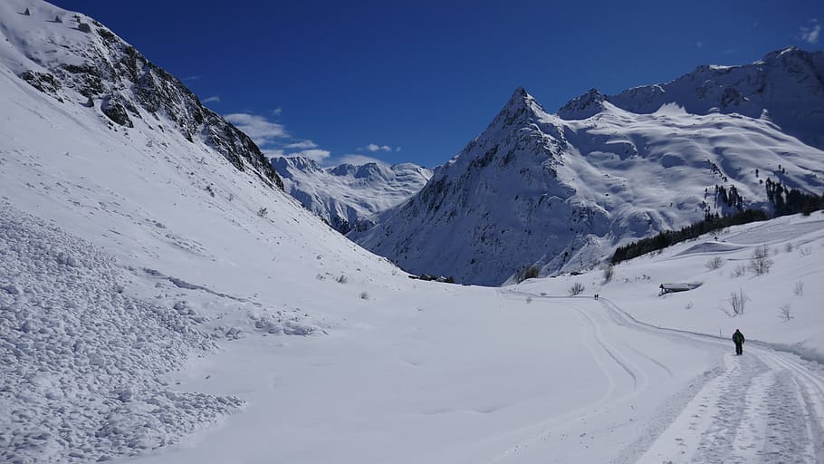 snow, mountain, winter, mountain summit, panoramic image, cold HD wallpaper