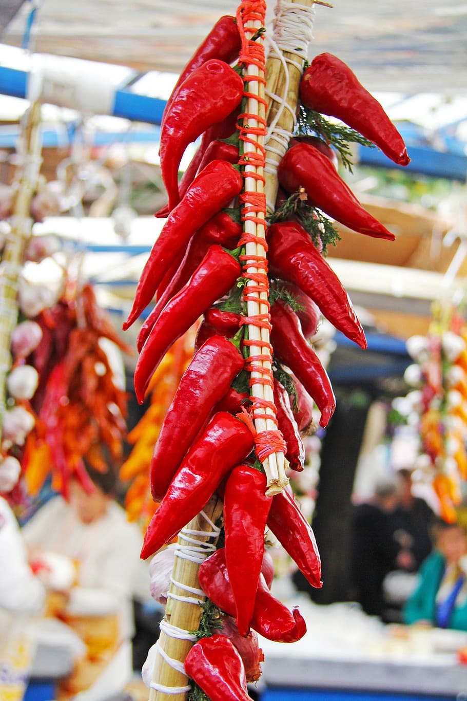 chilli, vegetable, hot, traditional, local, market, raspberries HD wallpaper