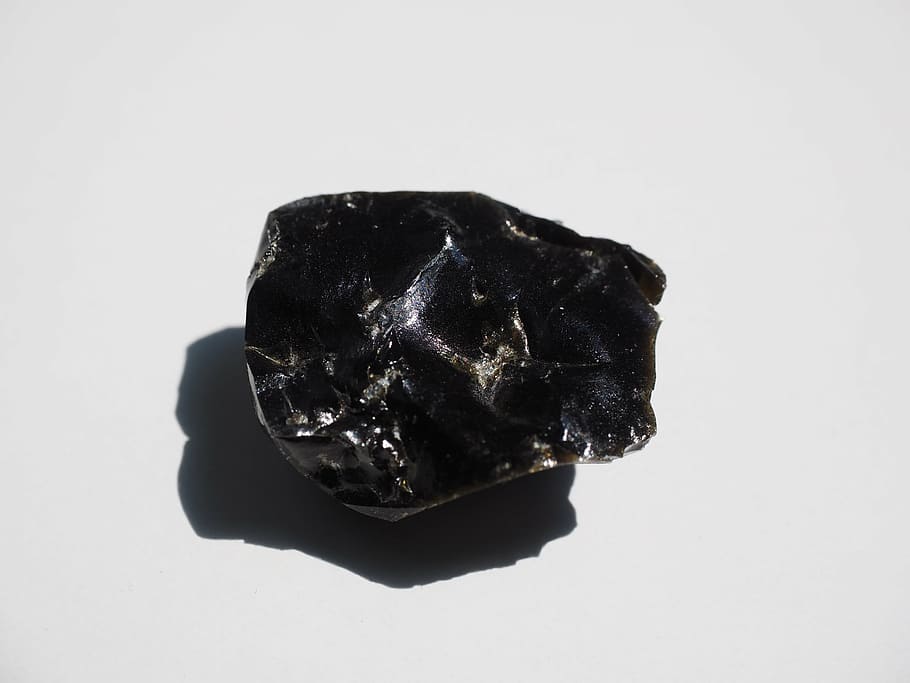obsidian, stone, volcanic, rocks glass, volcanic rocks glass, HD wallpaper