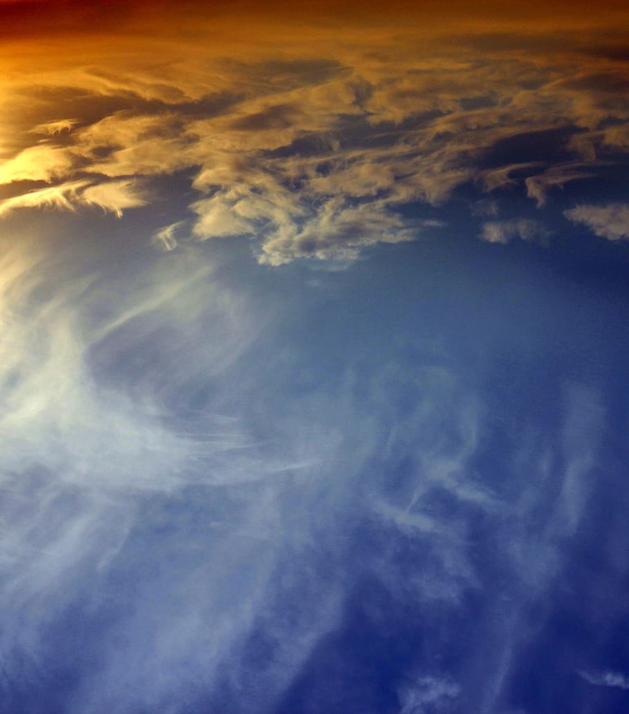 Sky, Cloud, Forms, Coloring, red, blue, nature, cloud - Sky HD wallpaper