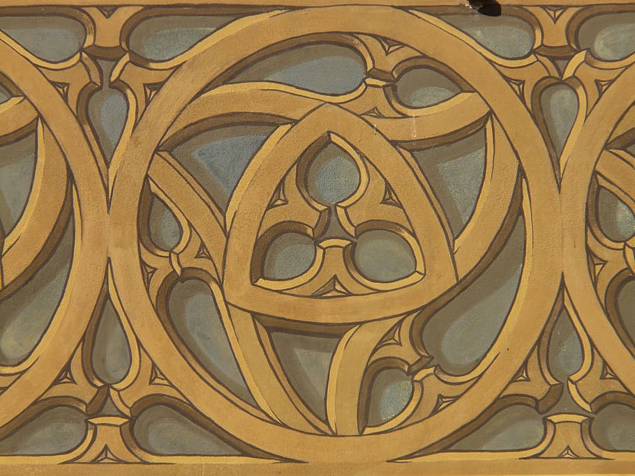 ornament, pattern, symbol, symbolism, painting, town hall, ulm HD wallpaper