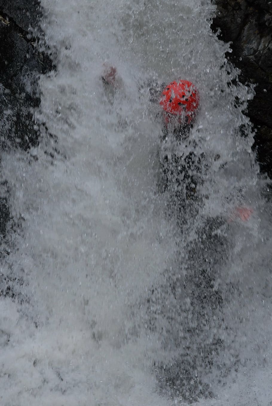 canyoning, river, water, motion, sea, nature, beauty in nature HD wallpaper