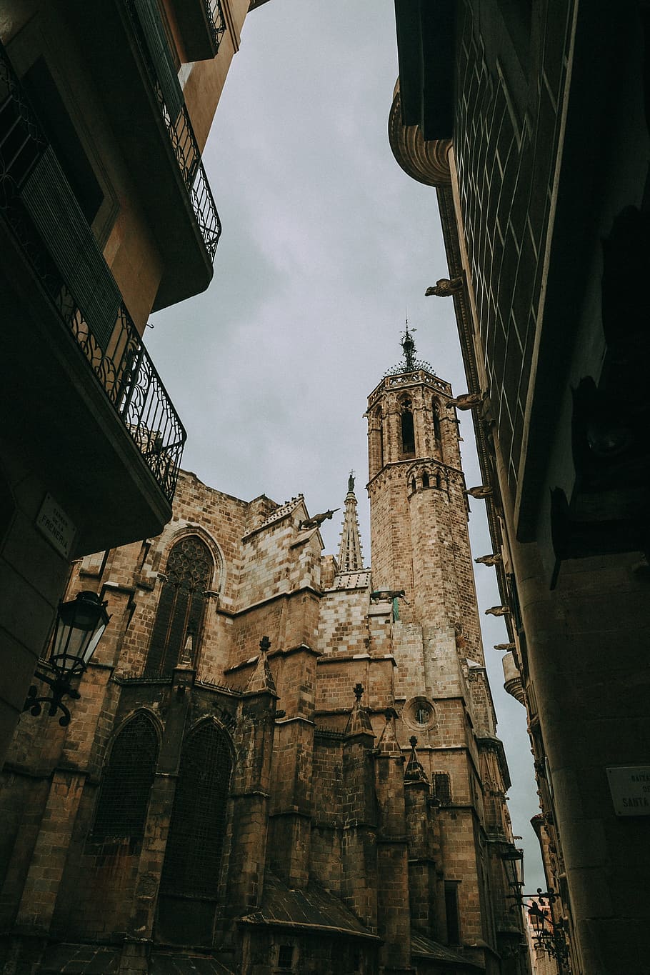 Grey Concrete Cathedral, ancient, architecture, art, background HD wallpaper