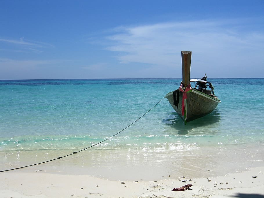 fishing boat, boot, ocean, beach, sea, asia, nautical Vessel HD wallpaper