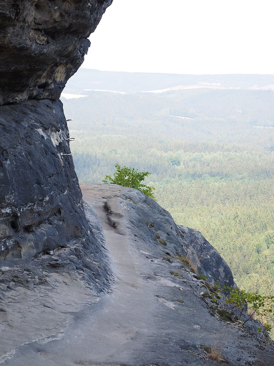airy path, trail, exposed, frienstein, idagrotte, elbe sandstone HD wallpaper