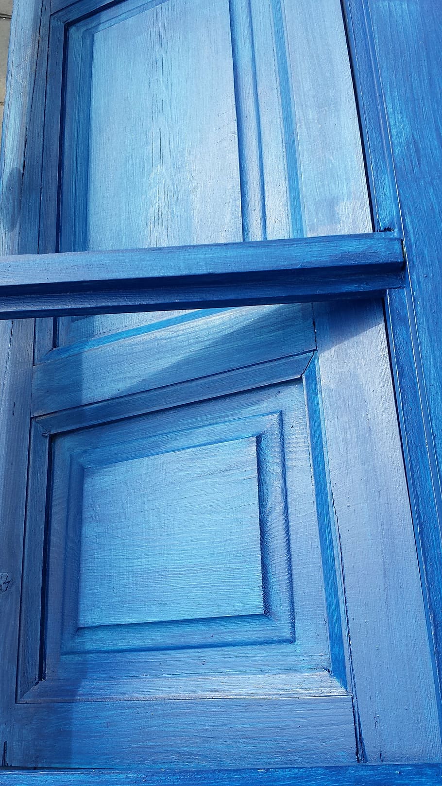 window, blue, wood, angles, pictures, geometry, indigo, ink HD wallpaper