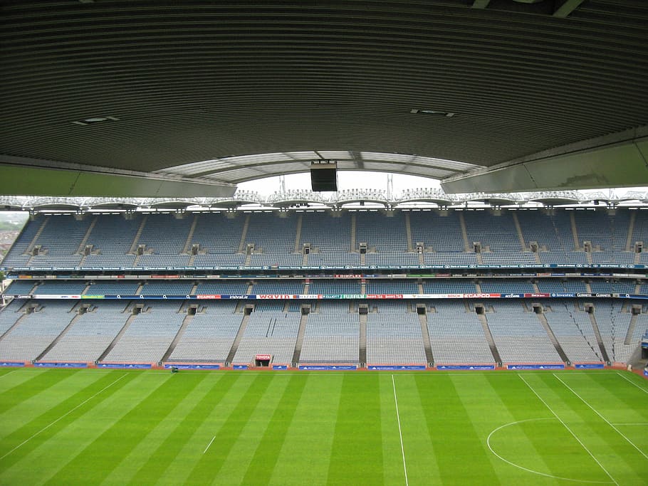 Stadium, Football, Rugby, Croke Park, dublin, ireland, gaelic football, HD wallpaper