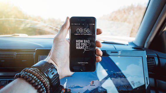 hand, apple, iphone, smartphone, bracelet, car, computer, electronics HD wallpaper