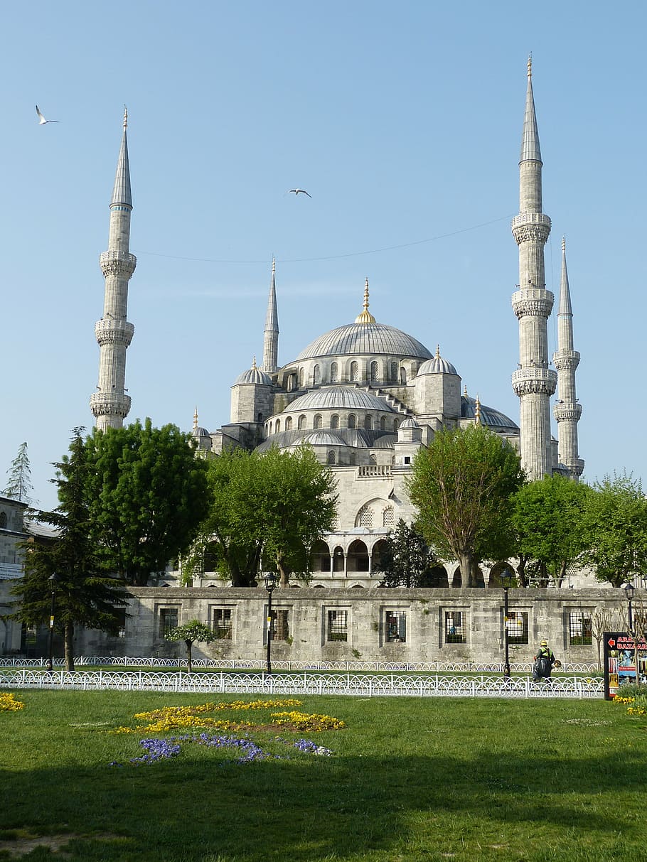 Blue Mosque during daytime, istanbul, turkey, historically, minaret