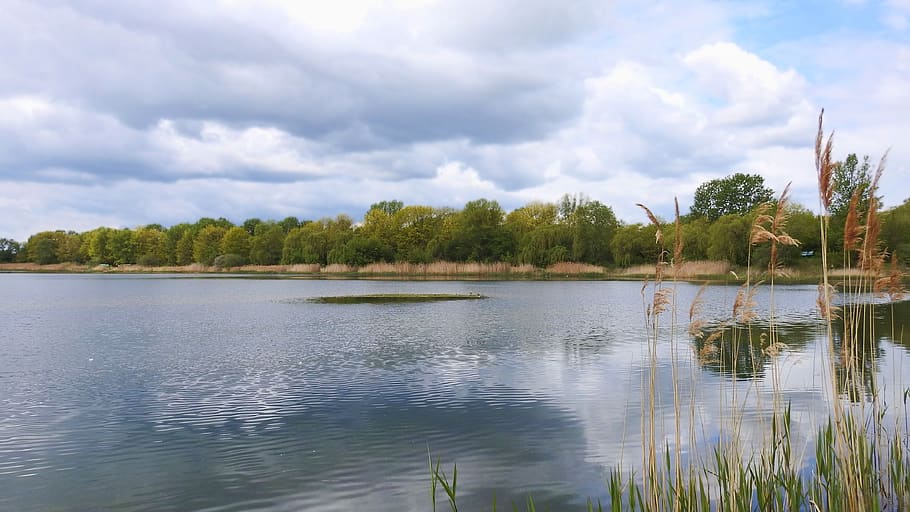 waters, nature, reflection, lake, river, sky, landscape, cloud - sky HD wallpaper