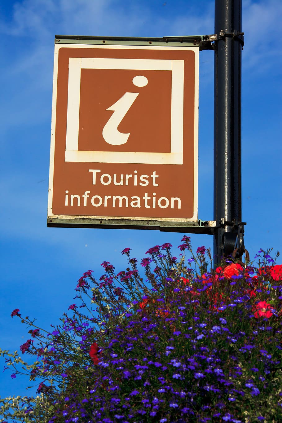 Tourist Information, ask, blue, brown, help, icon, service, sign, HD wallpaper