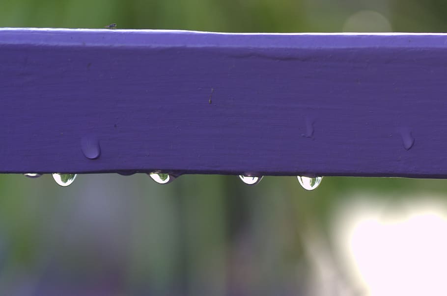 Drop, Chair, rain, water, close-up, outdoors, day, no people HD wallpaper