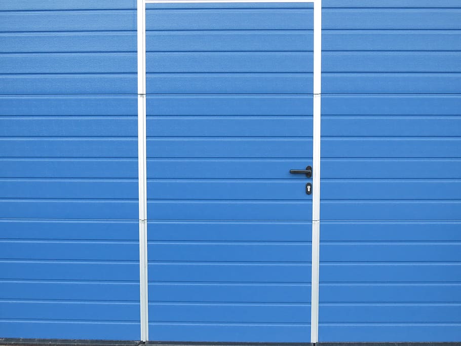Door, Sheet, Blue, Scale, Hut, entrance door, metal door, corrugated sheet