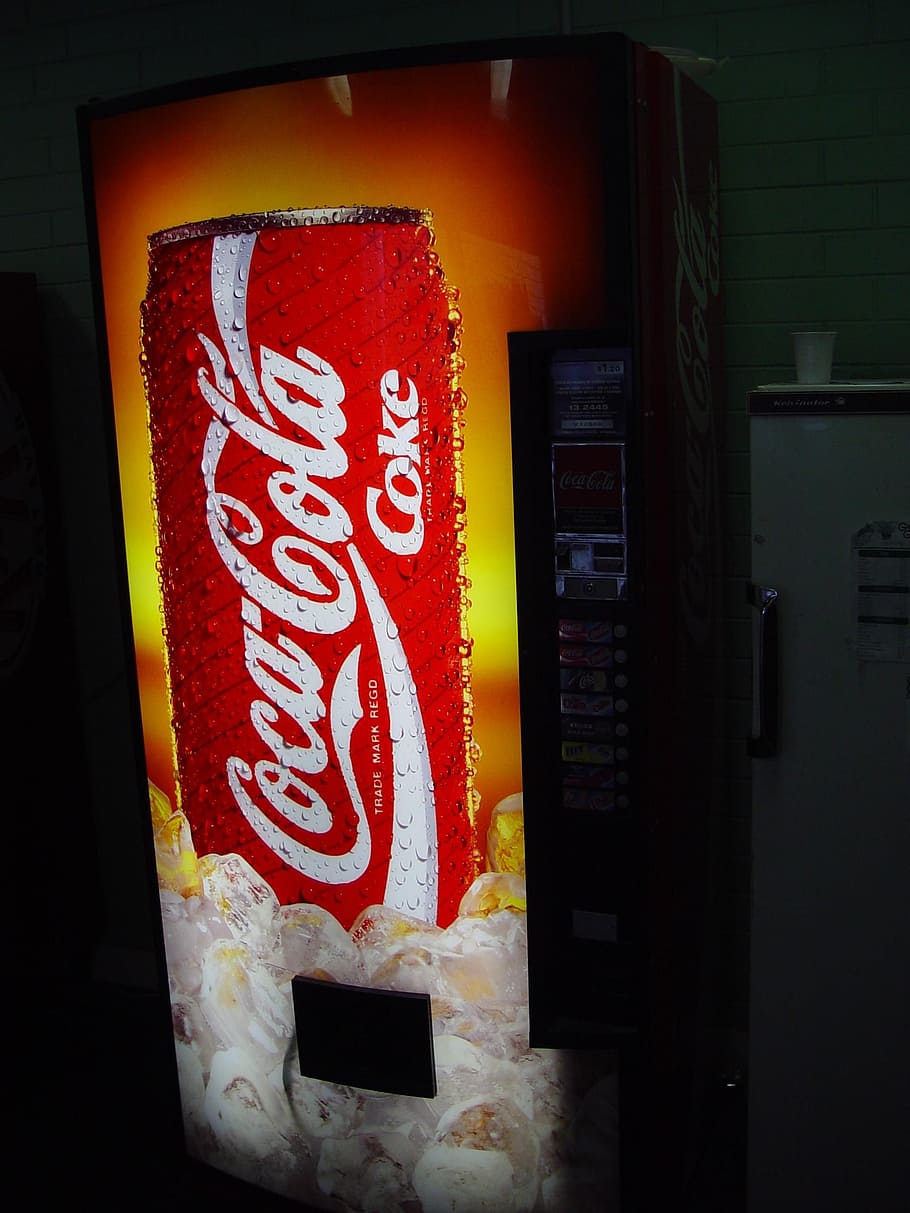 machine, vending, drinks, text, communication, indoors, no people HD wallpaper