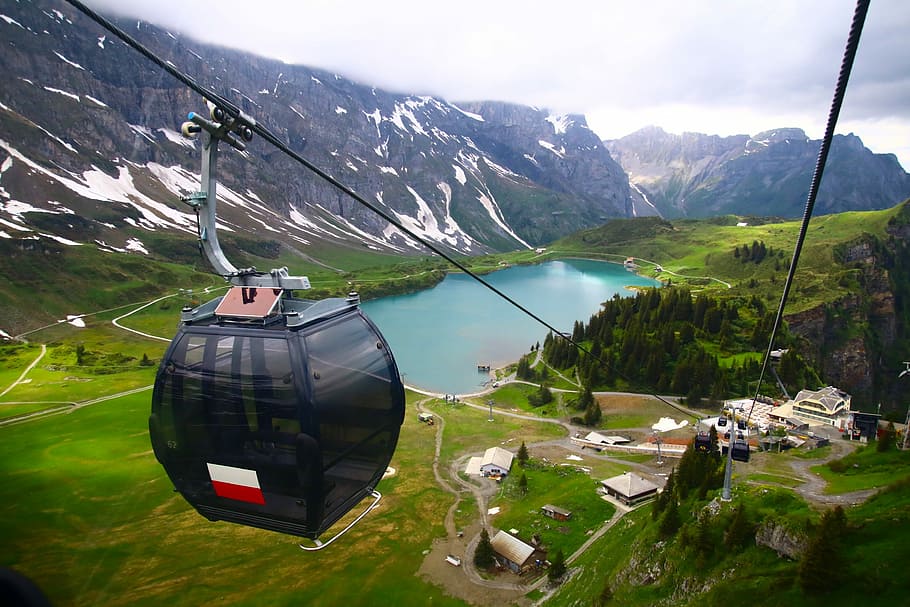 Lucerne Titlis, Titlis Cable Car, switzerland mount titlis cable car, HD wallpaper