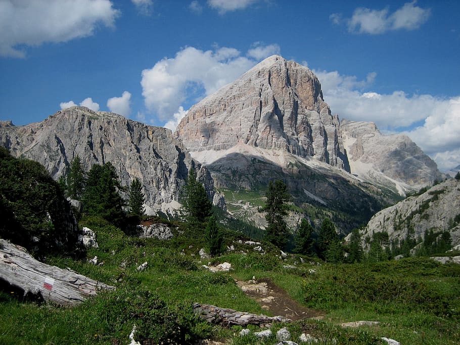 nature, mountain, high mountains, sky, mountain range, landscape HD wallpaper