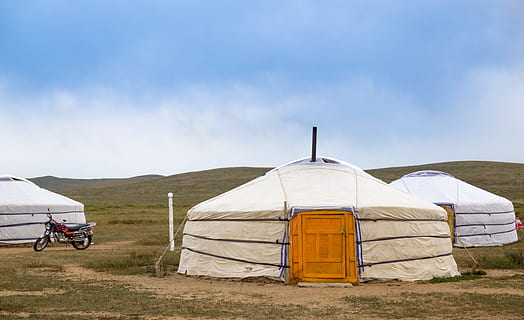 Yurt, Mongolia, Steppe, Nomads, Travel, traditional culture HD wallpaper