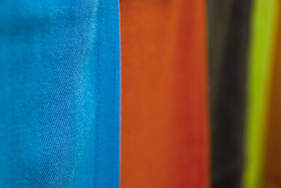 fabrics, colors, pattern, photography, yellow, red, product HD wallpaper